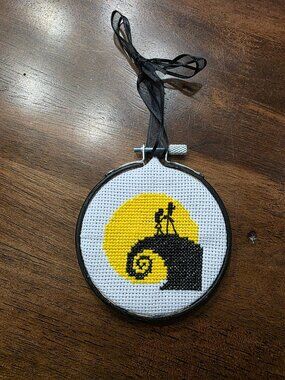 Mini Nightmare Before Christmas On the Mountain Wall Hanging